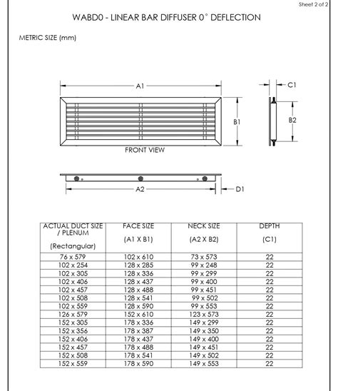linear bar grille supply return air grille  degree defle