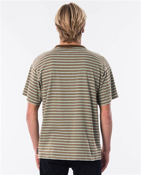 rip curl re issue yarn dye stripe ozmosis t shirts and polos