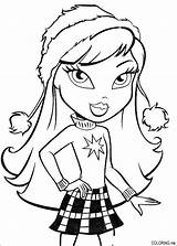 Coloring Pages Bratz Winter sketch template