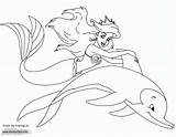 Dolphin Ausmalbilder Meerjungfrau Arielle Printable Colorare Delfini Disneyclips Amordepapeis Sirenetta Schonsten Flounder sketch template