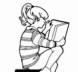 Reading Girl Coloring Little Book Barb Colored Coloringcrew sketch template