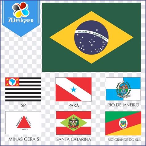 Kit Bandeiras Dos Estados Brasileiros Vetor Cdr R 5 00 Em Mercado Livre