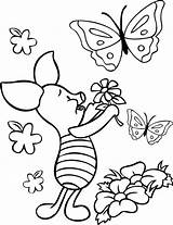 Coloring Pages Butterfly Butterflies Flower Flowers Cute Cartoon Printable Sketsa Adults Bear Teddy Roses Color Getcolorings Gambar Mewarnai Kupu Bunga sketch template