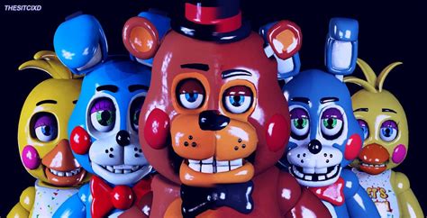 five nights at freddy s 2 toy banner sfm remake by thesitcixd