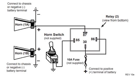 wiring diagram  car horn manuals schematics hornblasters alldatadiycom  eautrepairnet