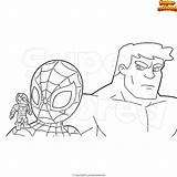 Hulk Spiderman Supercolored Ausmalbild Ant Für sketch template