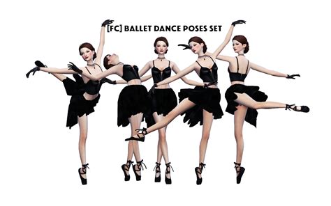 ballet dance poses set the sims 4 sims4 clove share asia