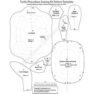 turtle pincushion  sewing pattern craft passion