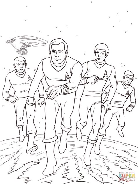 star trek  animated series coloring page  printable coloring pages