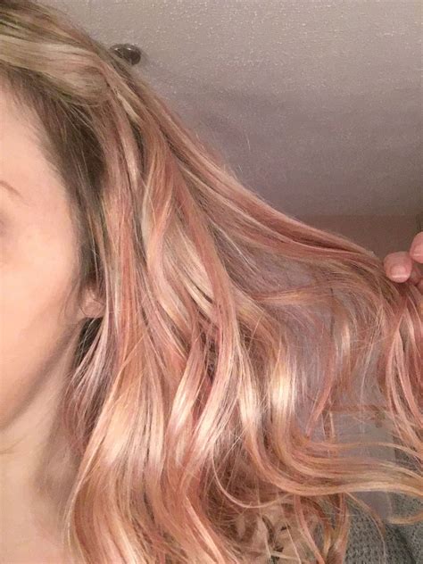 rose gold hair 2017 trend style highlights peach pink jfm alpha hair and beauty durham