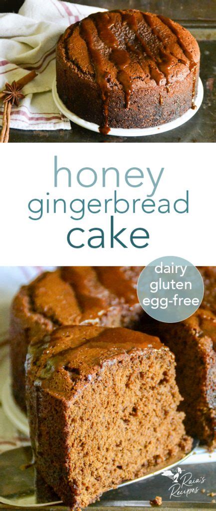 Gluten Free Honey Gingerbread Cake Dairy Free Egg Free
