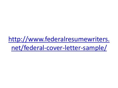 federal cover letter sample
