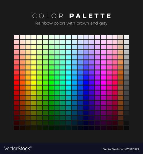 colorful palette full spectrum colors royalty  vector