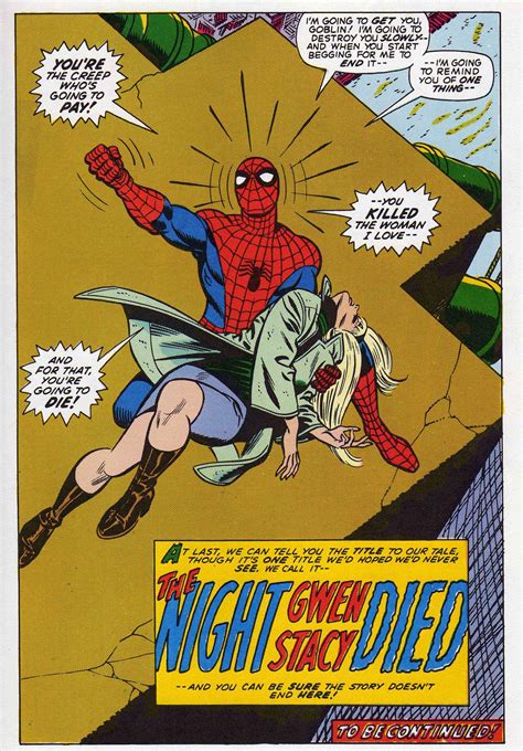 la muerte de gwen momentazo de siempre en la historia de spiderman