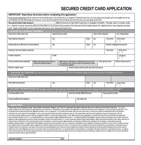 credit application template  examples   word google docs