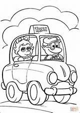 Taxi Coloring Muppet Babies Pages Baby Printable Piggy Miss Riding She Clipart Disney Kids Cartoons Muppets Color Book Library Poochie sketch template