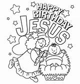 Coloring Pages Jesus Birthday sketch template