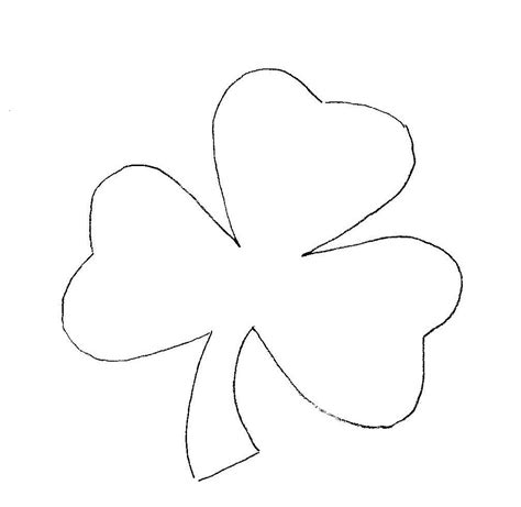 leaf clover drawn   shape   heart
