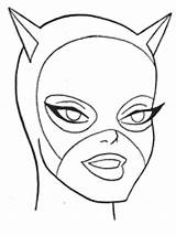 Catwoman Coloring Kids Pages sketch template