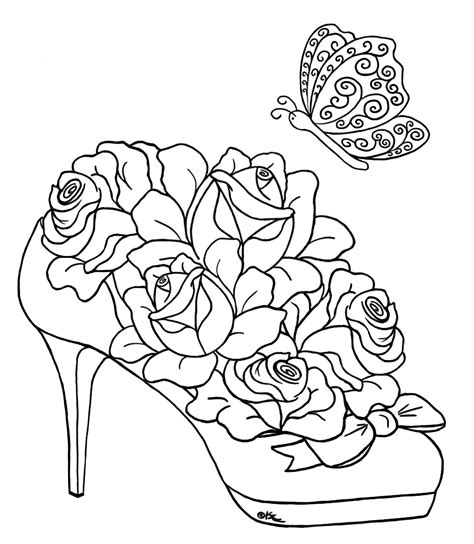 roses  nature  printable coloring pages