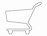 Shopping Cart Printable Kids Template Crafts Outline Coloring Preschool Patternuniverse Pages Pattern Craft Stencils Templates Shoping Activities Print Use Grocery sketch template