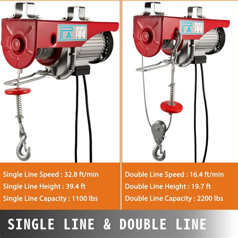 lb electric wire hoist winch hoist crane lift transmission pan