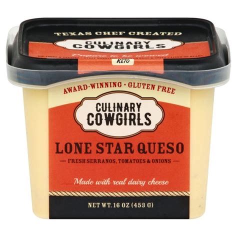 culinary cowgirls dip lone star queso 16 oz instacart