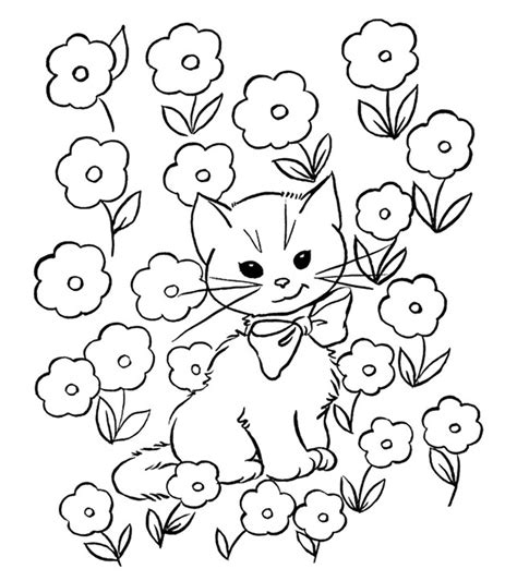 cute cats coloring pages coloring home