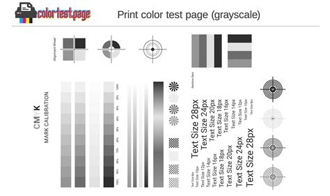 color test page printer color  pages  testing