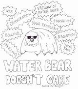 Water Bear Care Tardigrade Coloring Bears Doesn Biologist Kids Beatrice Animals Don Doesnt Science Waterbear Jokes Immortal Old Comics Food sketch template