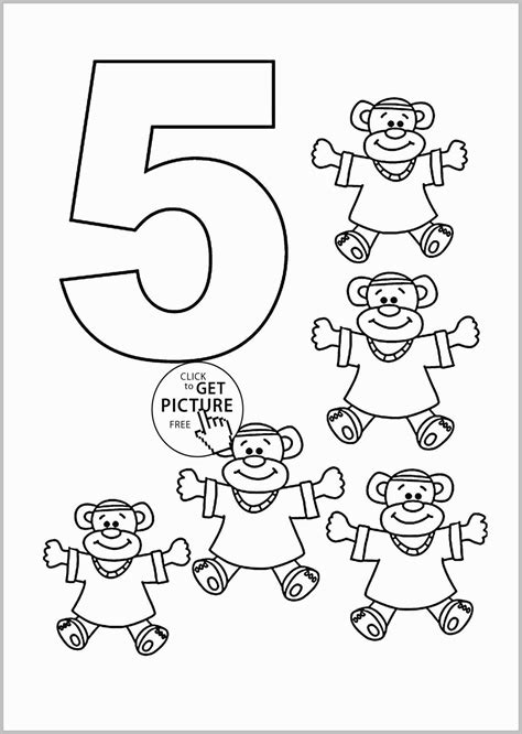 number coloring pages preschool color  number printable