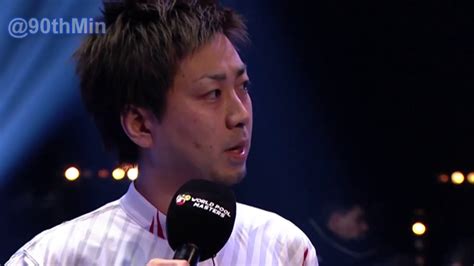 Naoyuki Oi Bizzare Interview After Win At World Pool Masters Youtube