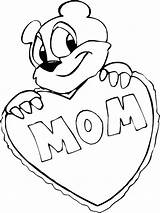 Coloring Mom Pages Getcolorings Mommy sketch template