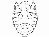 Zebra Mask Animal Printable Template Color Masks Face Kids Drawing Templates Outline Coloring Zoo Faces Maskspot Sketch Draw Getdrawings Visit sketch template