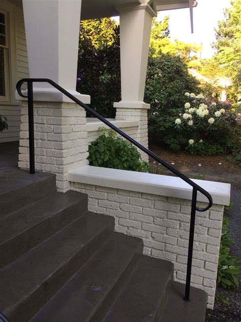 traditional exterior handrail  front steps seattle wa blackbird