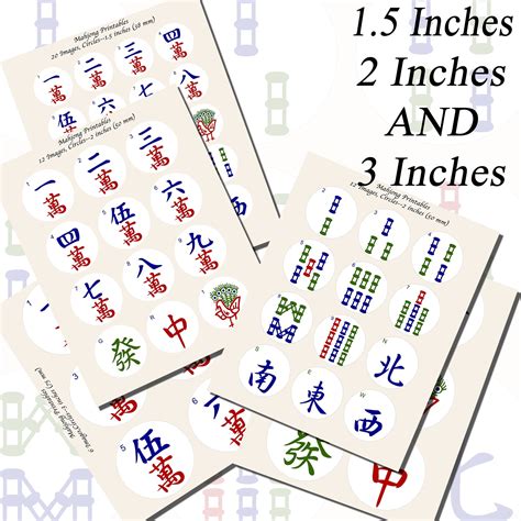 printable mahjong cards