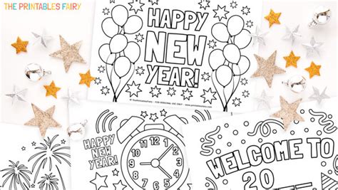 years eve coloring pages  printables fairy