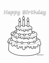 Verjaardag Kleurplaat Taart Volwassenen Gefeliciteerd Tekenen Kleine Kaart Uitprinten Coloring Happybirthday Downloaden Ideeen sketch template