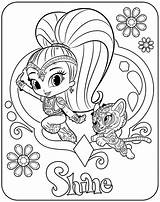 Shine Shimmer Coloring Pages Printable Collection Getcoloringpages sketch template