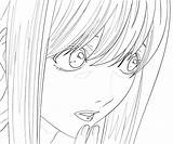 Misa Death Note Amane Coloring Pages Character Another sketch template