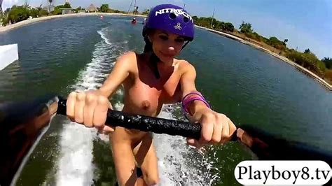 Watch Busty Badass Babes Enjoyed Wakeboarding Naked By The