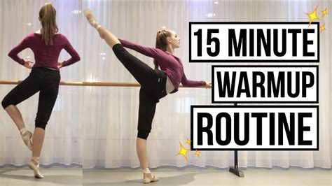 15 Minute Ballet Warmup Routine Follow Along Talia Youtube