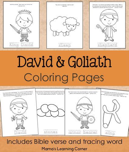 david  goliath bible coloring pages toddler sunday school sunday
