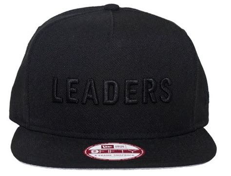 tonal black leaders snapback cap  leaders   era black leaders snapback cap cap