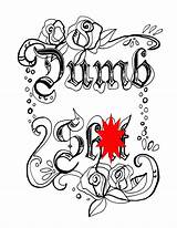 Coloring Swear Word Printable Sheet Words Dumb Etsy Colouring Cuss sketch template