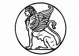 Sphinx Coloring Pages Greek Large Edupics sketch template