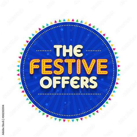 festive offers banner sale offer discounts logo design sticker