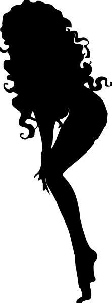 sexy girl silhouette decal sticker 07