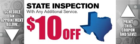 state inspection coupon texas nissan service grapevine tx