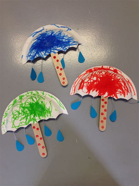 umbrellas craft  preschoolers preschool arts  crafts